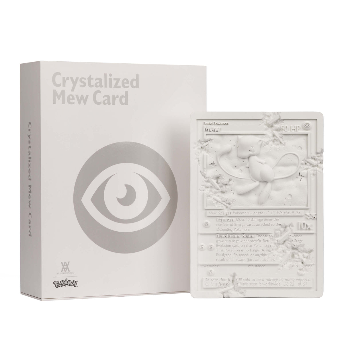 White Crystalized Mew Card
