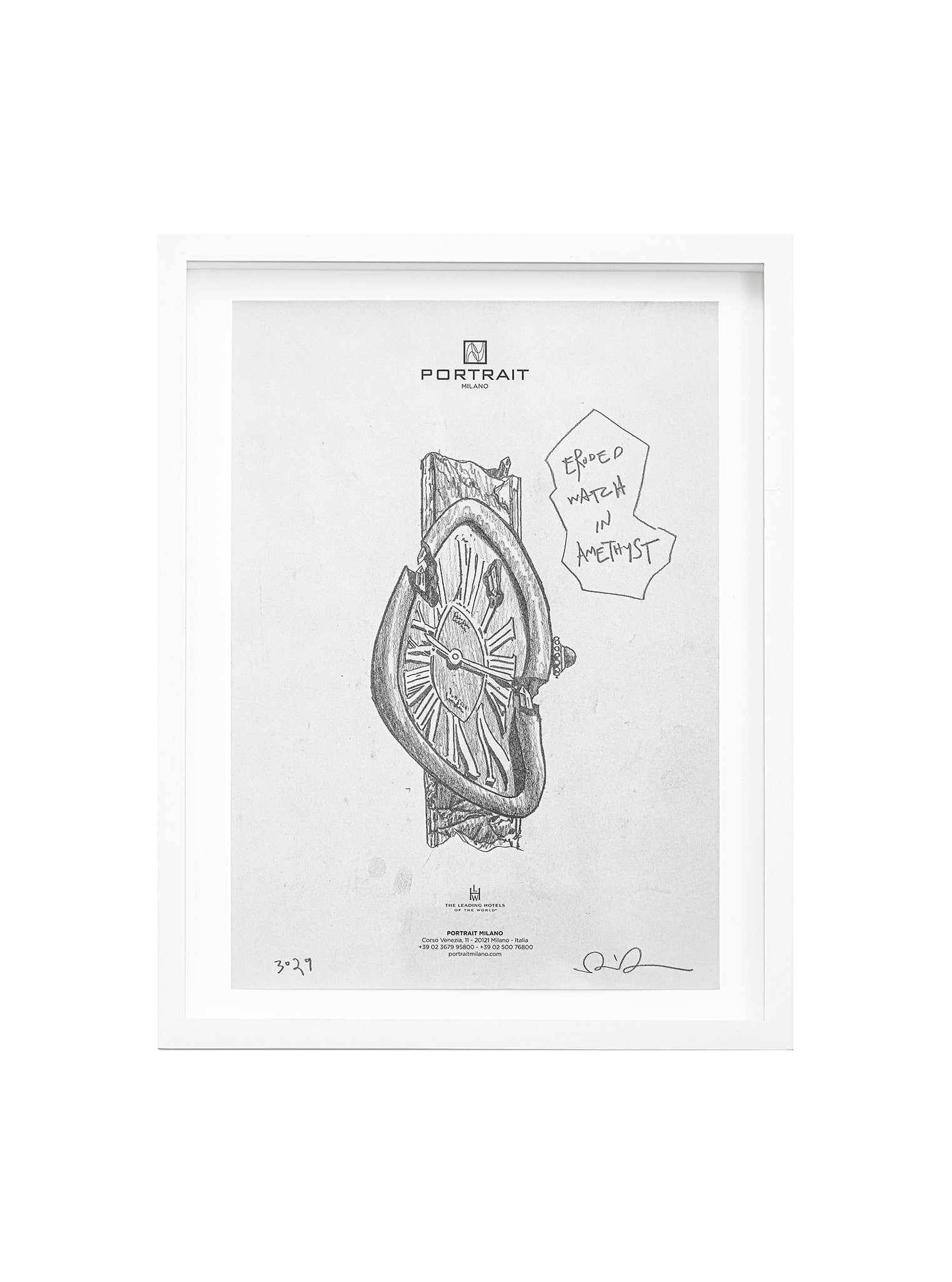 Portrait: Eroded Watch in Amethyst