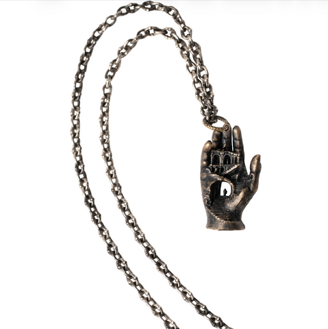 Hand Labyrinth Pendant